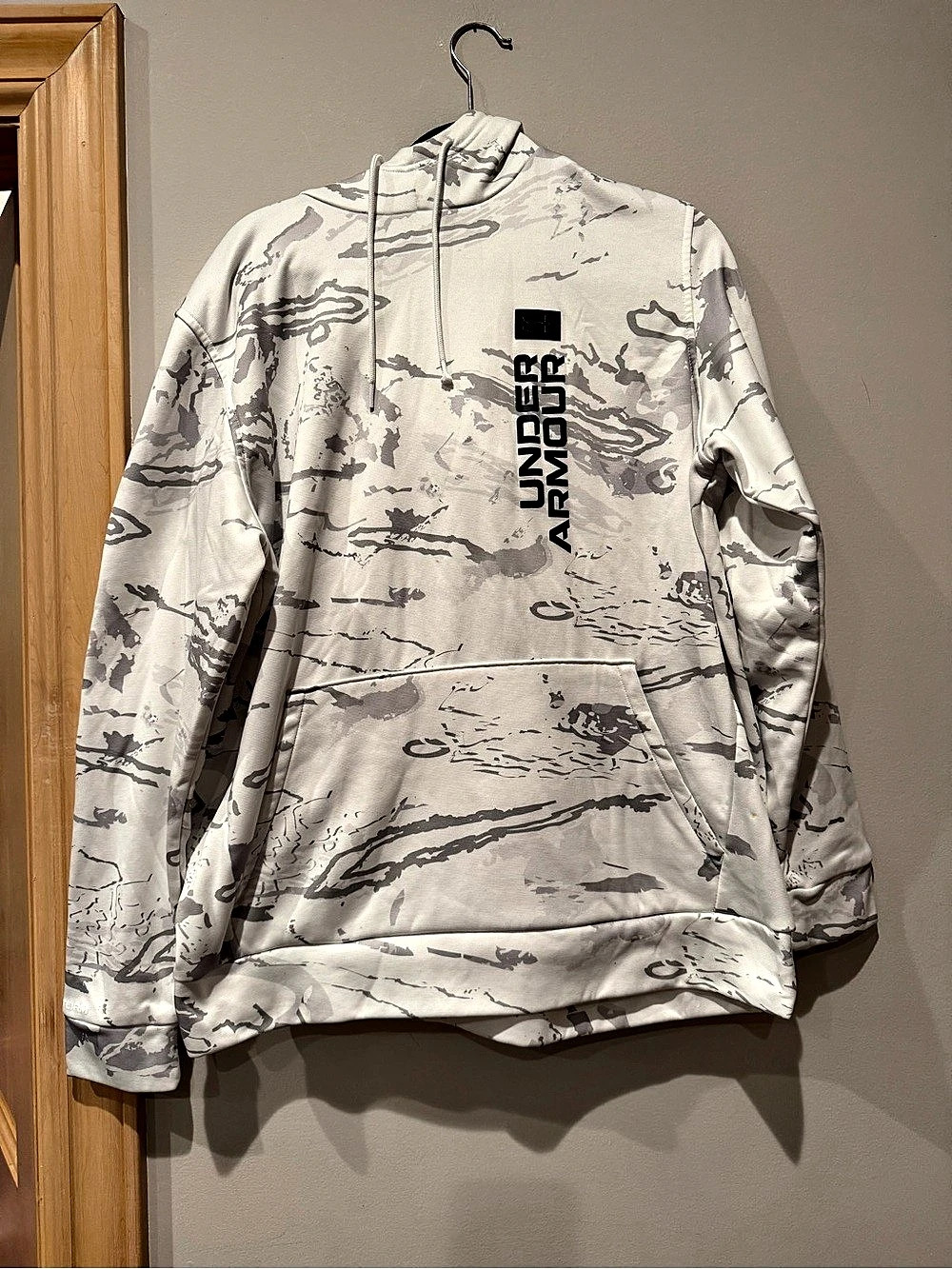 Under Armour UA Rival Fleece Camo Fill Hoodie Men's White & Gray